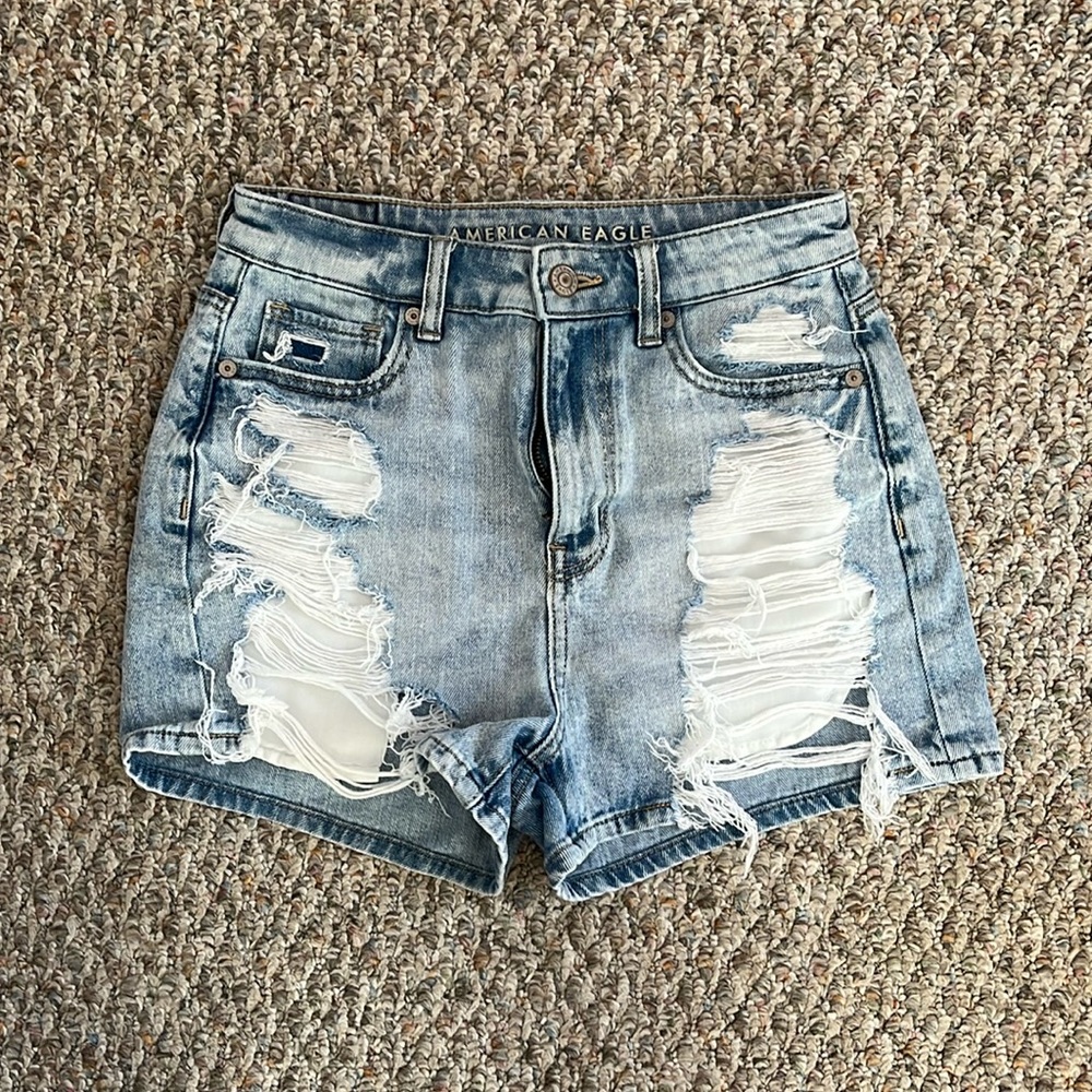 AE Jean shorts ripped mom shorts